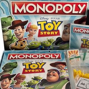 Monopoly Toy Story Edition Board Game‎ Disney Pixar Woody Buzz Lightyear